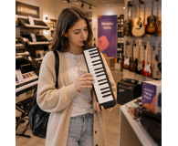 MusicMate Harmonijka klawiszowa MM-ML32-B Melodica 32 - 1588165 - zdjęcie 15